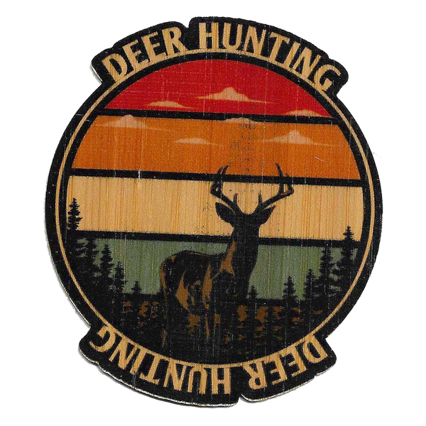 Huting Sticker Our stickers are made with 100% Sustainable Bamboo. They are Eco ...