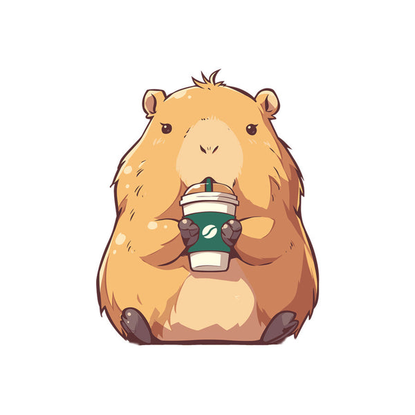 Capybara Drinking Coffee