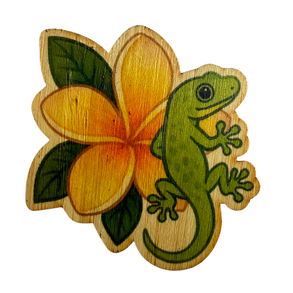 Gecko On Plumeria
