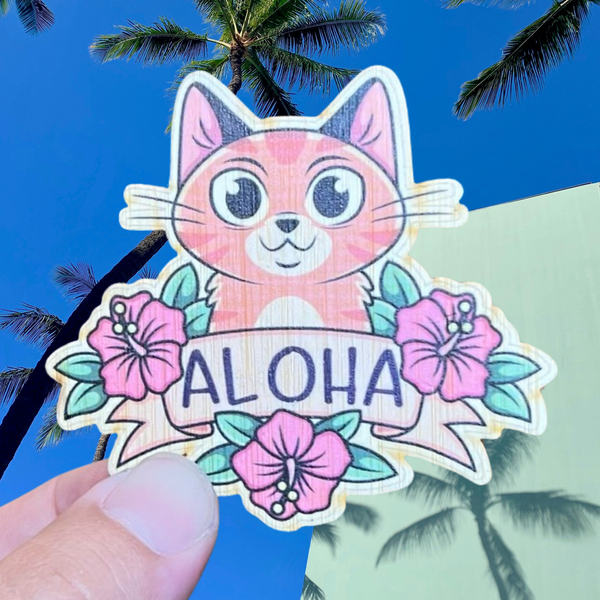 bamboo palm cat friendly Our stickers are made with 100% Sustainable Bamboo. They are Eco-Friendly, Fade and Weather Resistant, backed with a 3M Water resistant adhesive, and approx. 3x3in. – Bamboo Stickers