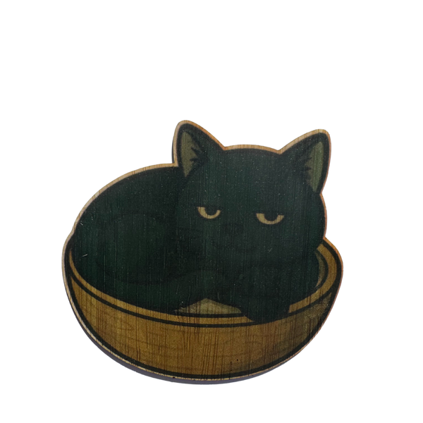 Black Cat In A Bowl