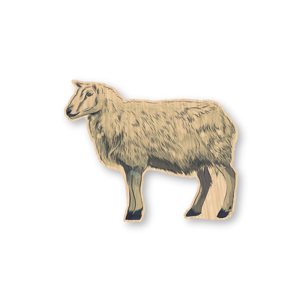 Sheep bamboo sticker made in Hawaii