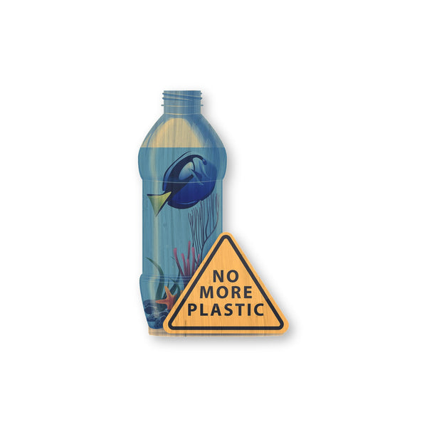 No more plastic bamboo sticker made in Hawaii