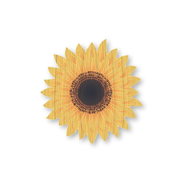 Sunflower bamboo sticker made in Hawaii