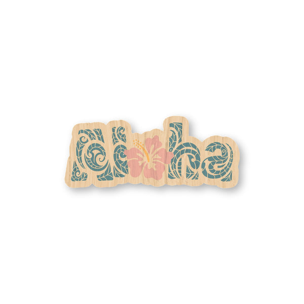 Aloha Tattoo bamboo sticker made in Hawaii