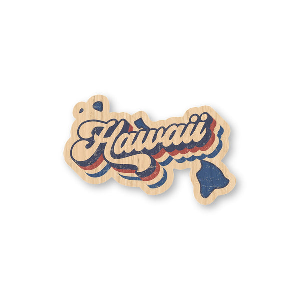 Hawaiian Islands bamboo sticker made in Hawaii
