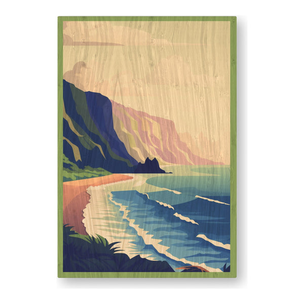 Kauai bamboo sticker made in Hawaii