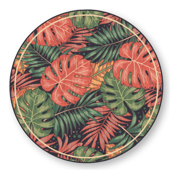 Tropical Monstera bamboo sticker made in Hawaii