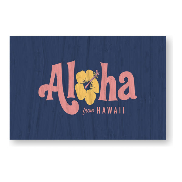 Aloha from Hawaii bamboo sticker made in Hawaii