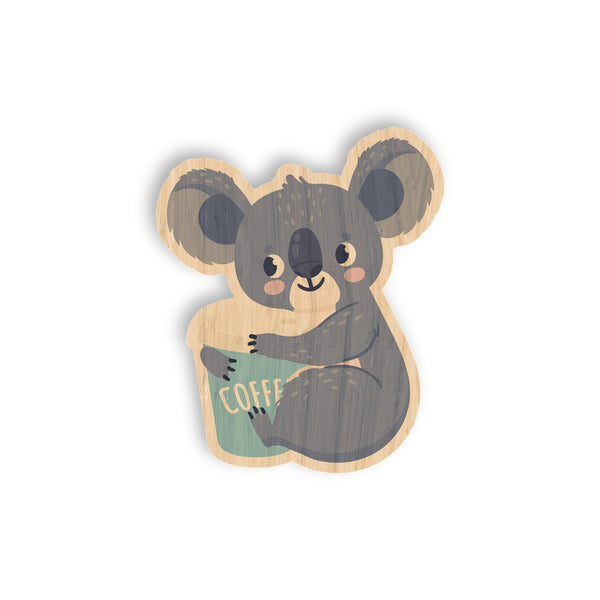 Koala Hugging Coffee