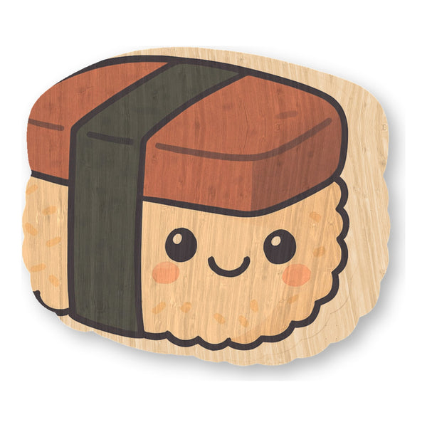 Kawaii Spam Musubi bamboo sticker made in Hawaii
