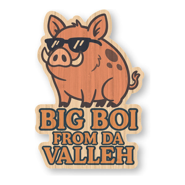 Big Boi bamboo sticker made in Hawaii