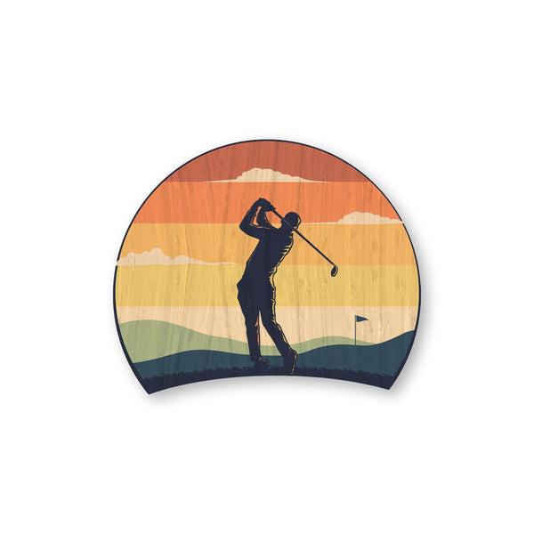 Golf bamboo sticker made in Hawaii
