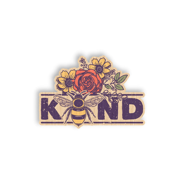Be Kind bamboo sticker made in Hawaii