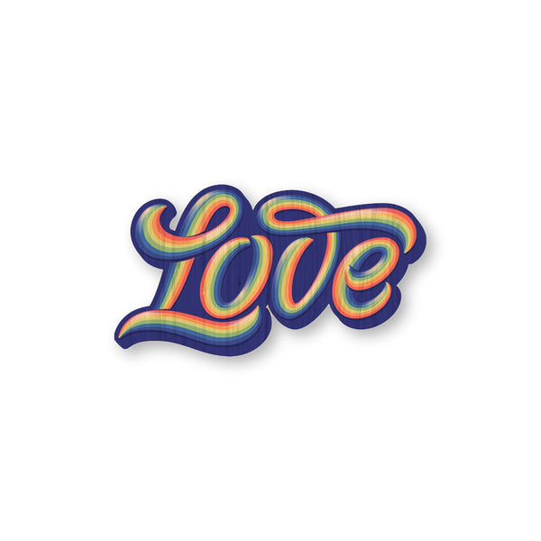 Love bamboo sticker made in Hawaii