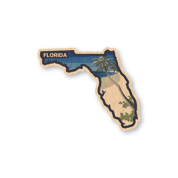 Florida bamboo sticker made in Hawaii
