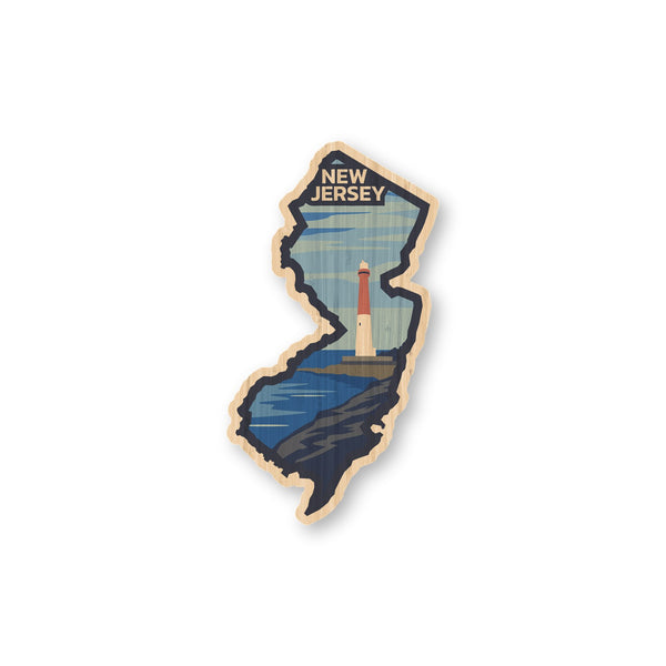New Jersey bamboo sticker made in Hawaii