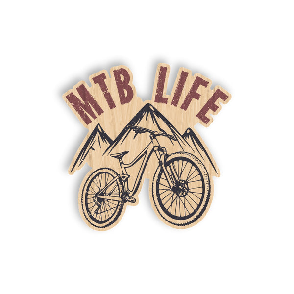 MTB Life bamboo sticker made in Hawaii
