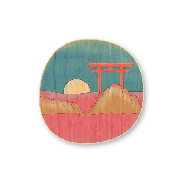 Japanese Gate bamboo sticker made in Hawaii