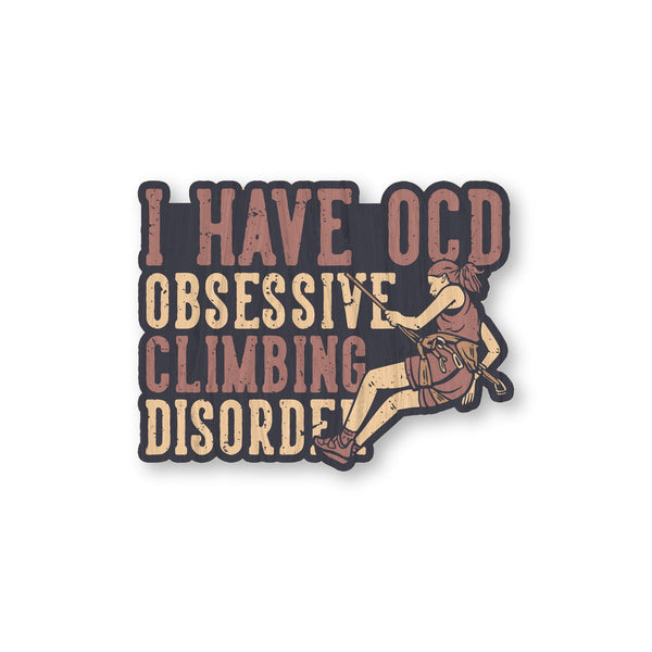 I Have OCD bamboo sticker made in Hawaii